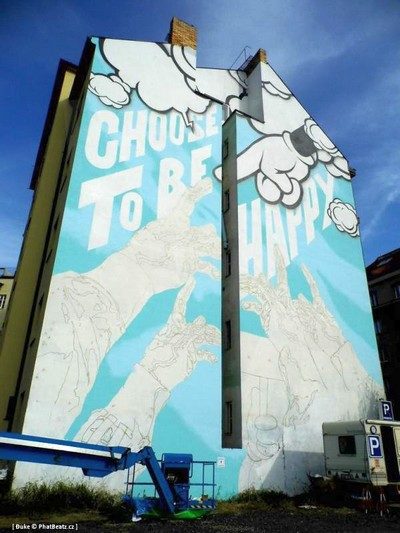 Pasta Oners Kunstwerk an der Metrostation Dejvická