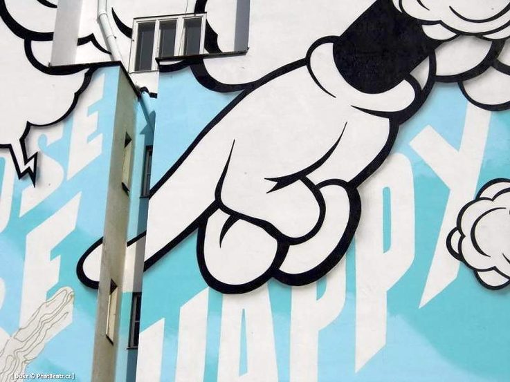 Pasta Oners Kunstwerk an der Metrostation Dejvická