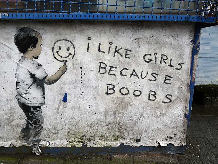 Das „Paste-Up“ blättert schon langsam ab