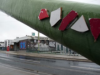 Mozaika z dlaždiček od neznámého umělce