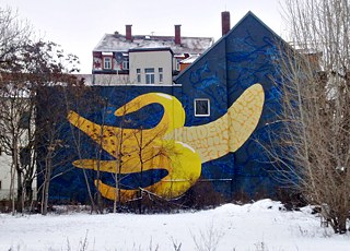 Umění v okolí nádraží Bahnhof Mitte