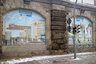 Umění v okolí nádraží Bahnhof Mitte