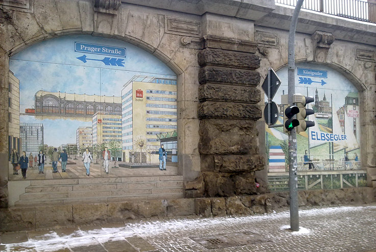 Umění v okolí nádraží Bahnhof Mitte