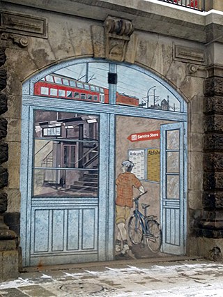 Umění v okolí nádraží Bahnhof Mitte