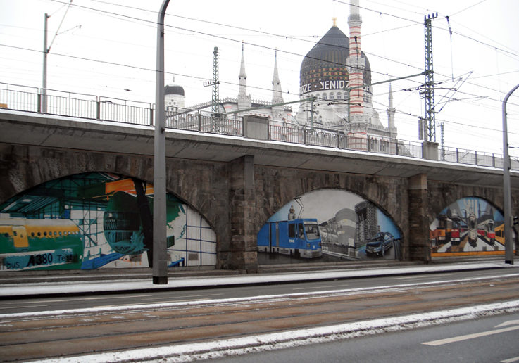 Die Brücken-Galerie am Bahnhof Mitte