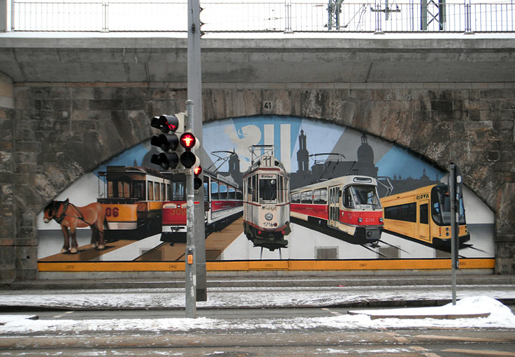 Die Brücken-Galerie am Bahnhof Mitte