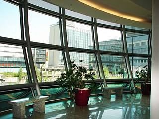 Glaskugelhaus: Blick zur Prager Straße