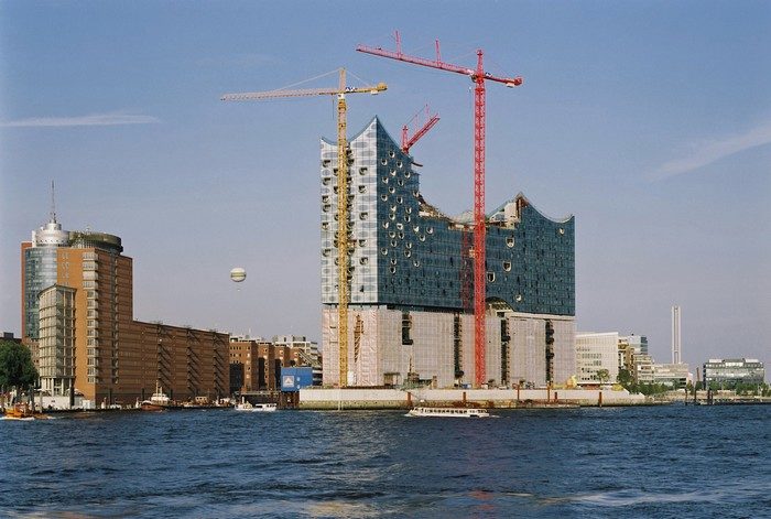 Elbphilharmonie, Außenansicht von Westen