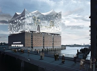 Elbphilharmonie, Entwurf der Nordseite