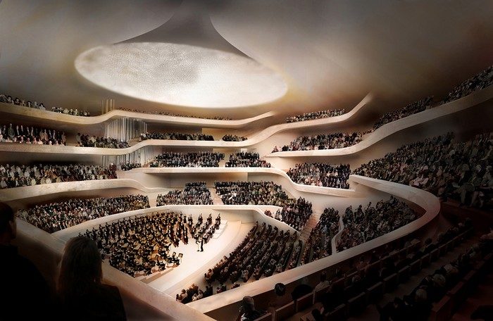 Elbphilharmonie, Entwurf des großen Konzertsaals