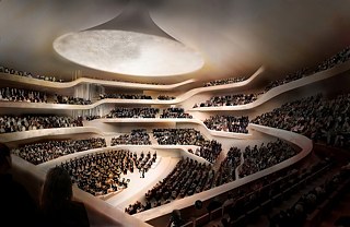 Labská filharmonie, návrh velké koncertní síně