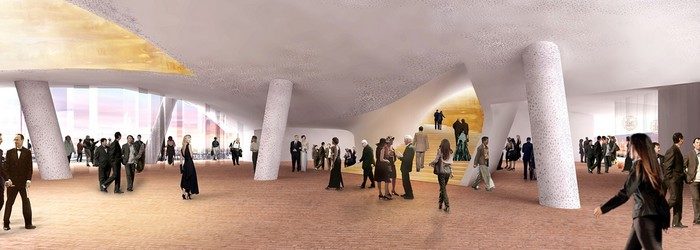 Elbphilharmonie, Entwurf der Plaza