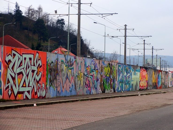 Ansicht der Kilometerwand 