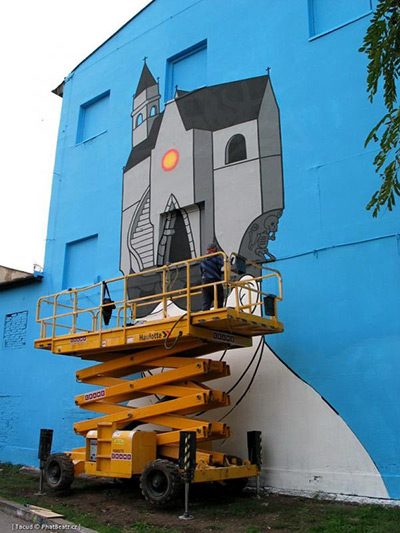 Honet an der Wand der Meetfactory