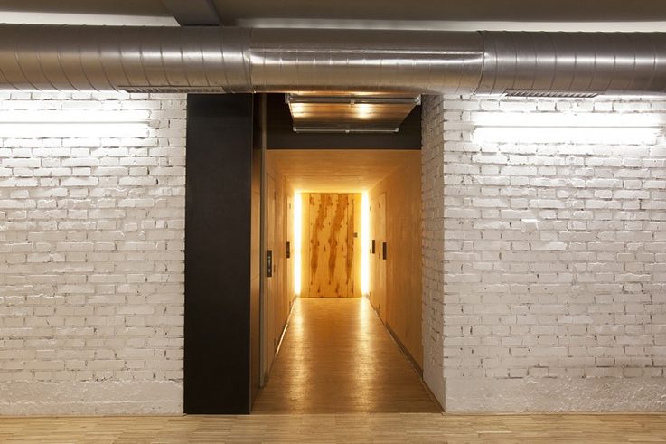 Blick in den Flur zu den Toiletten © Archiv Blok 12