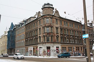 Gründerzeithaus in der Lützner Straße in Leipzig  