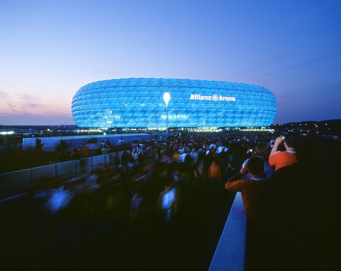 Allianz Arena v městské části Fröttmanning, © Allianz Arena München Stadion GmbH
