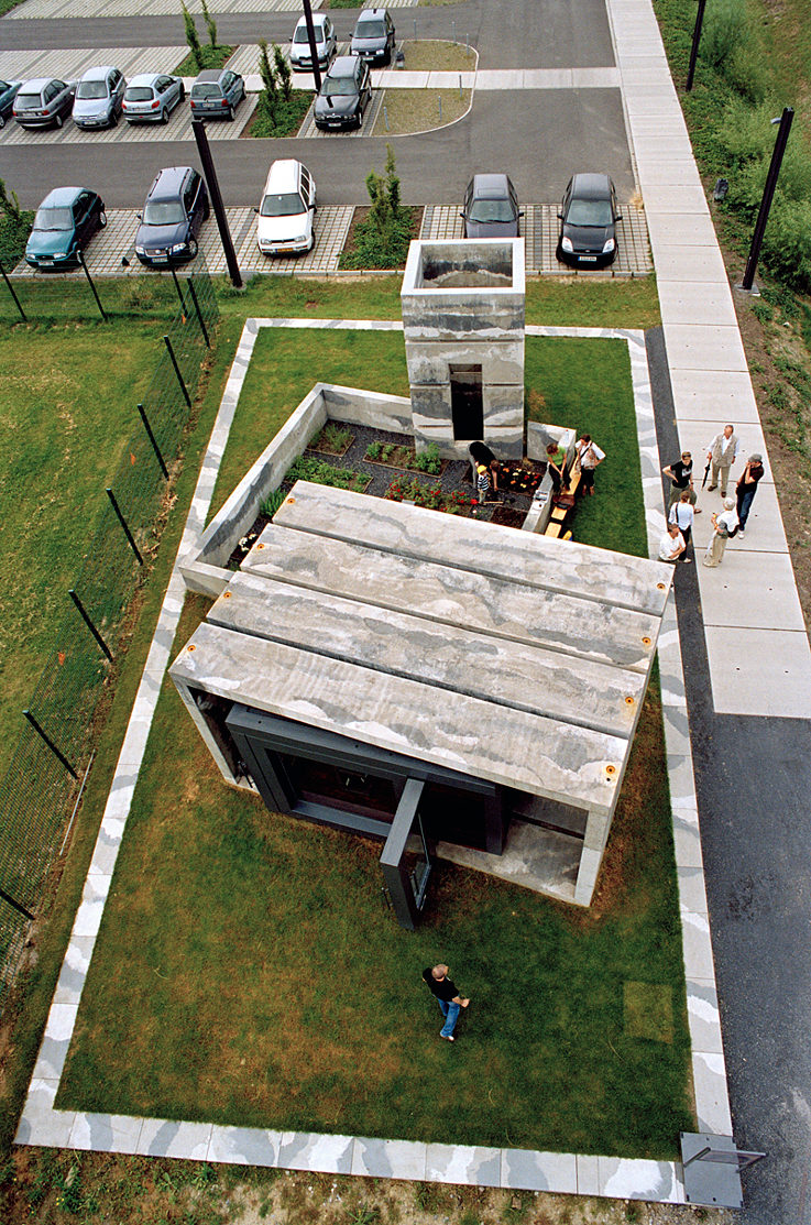Der Besucherpavillon der Künstlergruppe Observatorium Rotterdam