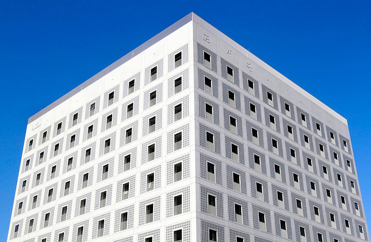 Stadtbibliothek am Mailänder Platz, Außenansicht | Foto: Kraufmann/Harms, © Landeshauptstadt Stuttgart