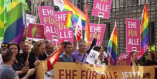 Demonstration in Berlin for “marriage for everyone”;