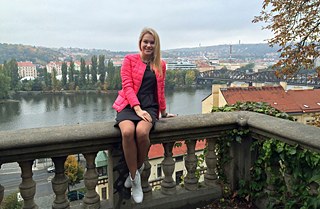 Anna Khitrova aus Russland macht ihren Bachelor in Wirtschaftswissenschaften an der Europa-Universität Viadrina in Frankfurt (Oder).