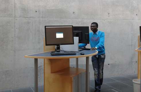 David So from the Ivory Coast did a bachelor degree in German at the University of Bamberg and is now studying history (for a master’s degree).