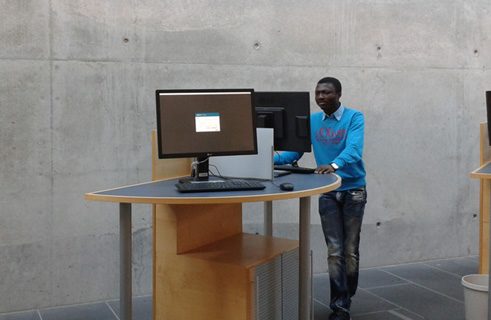 David So from the Ivory Coast did a bachelor degree in German at the University of Bamberg and is now studying history (for a master’s degree).