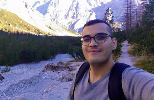 Ayoub Mchayaa from Tunisia is preparing for his bachelor studies in medical technology in a German course at the Brandenburg Technical University (BTU) in Cottbus.