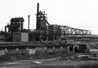 Damals: Hüttenwerk der Rheinischen Stahlwerke 