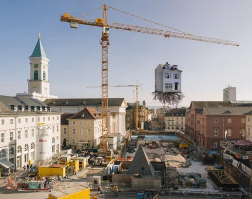 Die Stadt ist der Star, 2015, Leandro Erlich, Pulled by the roots