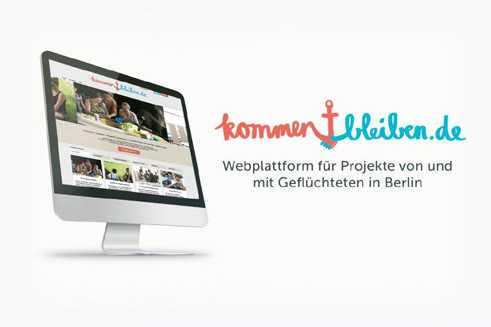 kommen&bleiben, Webová platforma 