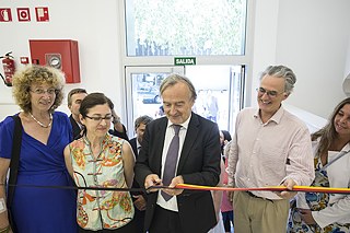 Einweihungsfeier des neuen Sitzes des Goethe-Instituts Barcelona. Im Foto: die ehemalige Direktorin des Goethe-Instituts Barcelona Marion Haase, der Generalkonsol Rainer Eberle und weitere.