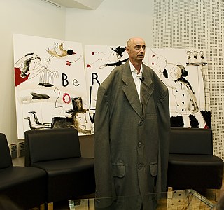 Kunstaktion anlässlich des 20. Jahrestags des Mauerfalls. 