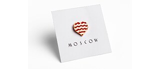 Souvenir Pin-Heart-Gold