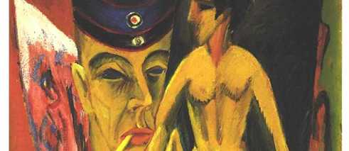 Эрнст Людвиг Кирхнер, «Автопортрет в солдатской форме» (1915)