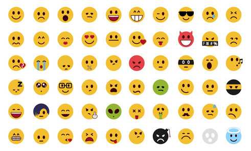 Verschiedene Emojis
