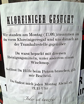 Kloreiniger gesucht ...