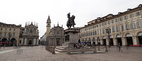Piazza San Carlo, Sitz des Goethe-Instituts Turin