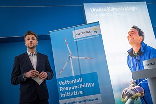Paul von Ribbeck präsentiert die Vattenfall Responsibility Initiative.