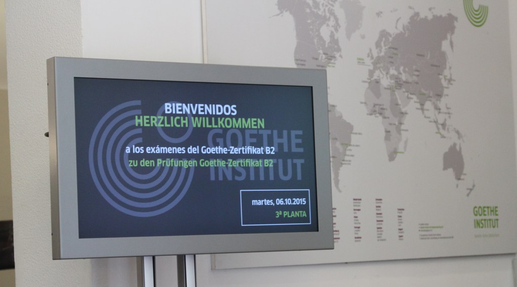 Prüfungszeit im Goethe-Institut in Madrid.