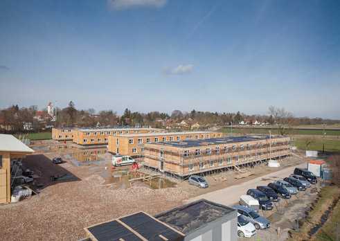 Flüchtlingsunterkünfte, München, Gerstberger Architekten GmbH, München, LiWood, München, Zusammenstellung Raummodule