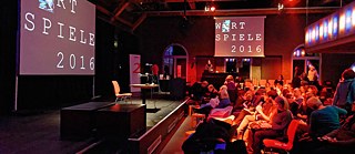 Young people are attracted to the “Wortspiele” festival;