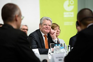 Bundespräsident Joachim Gauck zu Gast im Goethe-Institut Peking
