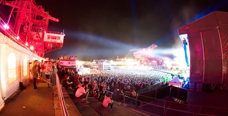 Kool Savas Gig von hinten auf Melt!