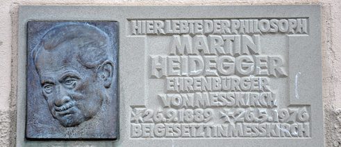 Heidegger-Haus Tafel