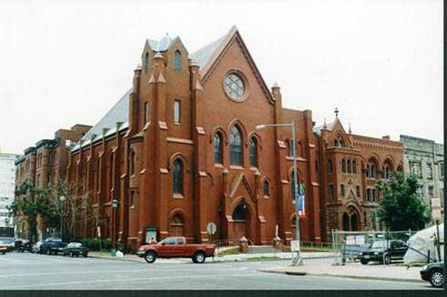Calvary Baptist Church, bevor der Kirchturm ersetzt wurde, 2005.