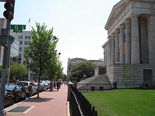 7th Street mit südlichem Blick von der G Street, August 2010.