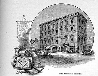 Drawing of the Masonic Temple.