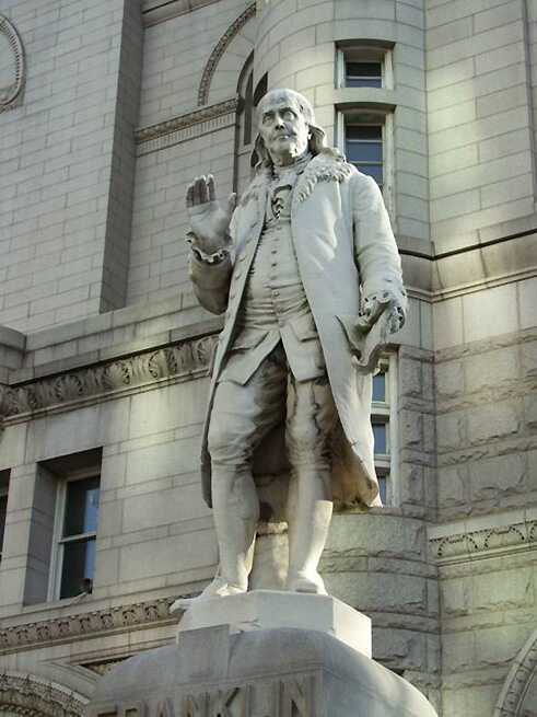 Statue of Benjamin Franklin. (2000)