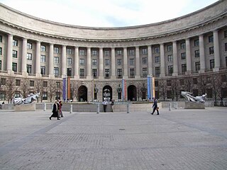 The front of the former Post Office Department building, 2009.